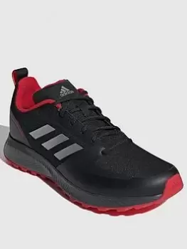 Image of adidas Runfalcon 2.0 TR - Black/Red, Size 6.5, Men