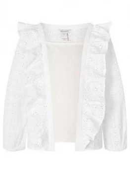 Monsoon Girls Alison 2pc Kimono Set - Ivory, Size Age: 5-6 Years, Women