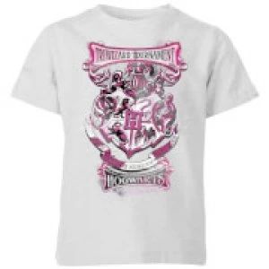 Image of Harry Potter Triwizard Tournament Hogwarts Kids T-Shirt - Grey - 11-12 Years