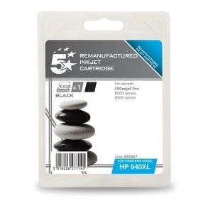 Image of 5 Star Office HP 940XL Black Ink Cartridge