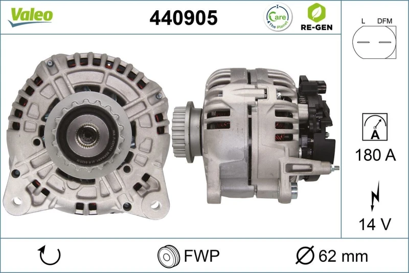 Image of Alternator VALEO 440905