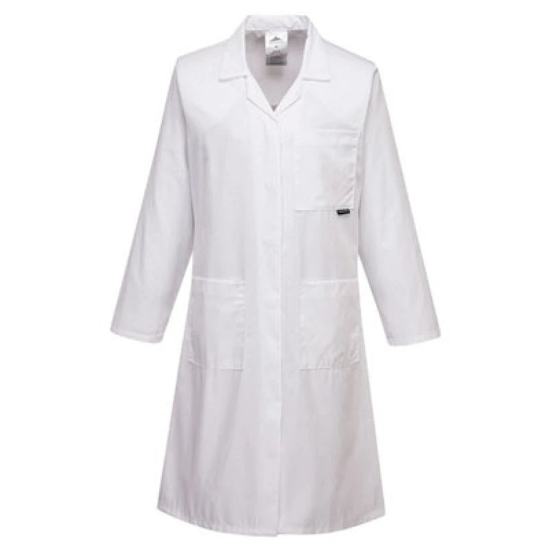 Image of Portwest Womens Standard Work Coat LW63WHRXS Colour: White