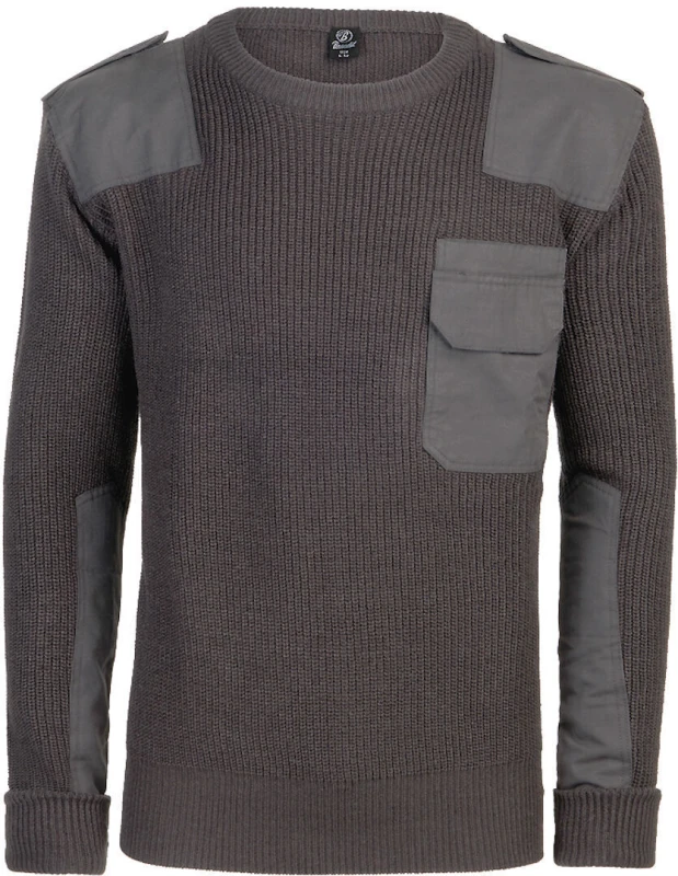 Image of Brandit BW Pullover, black-grey, Size S for Men