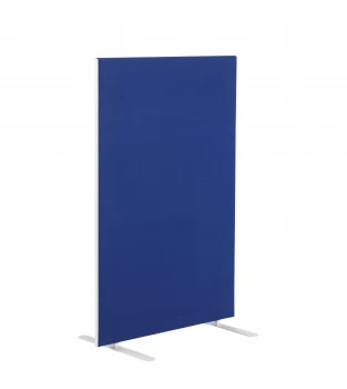 image of 1200W X 1600H Upholstered Floor Standing Screen Straight - Royal Blue