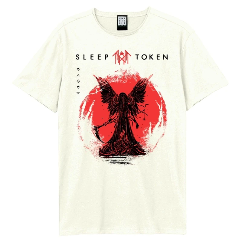 Image of Amplified Amplified Men Take Me Back To Eden Sleep Token T-Shirt in White Size: X-Small White XS Male 5063574744126