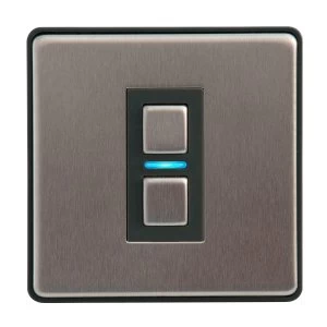 image of Lightwave Smart Series Dimmer (1 Gang) - Stainless Steel