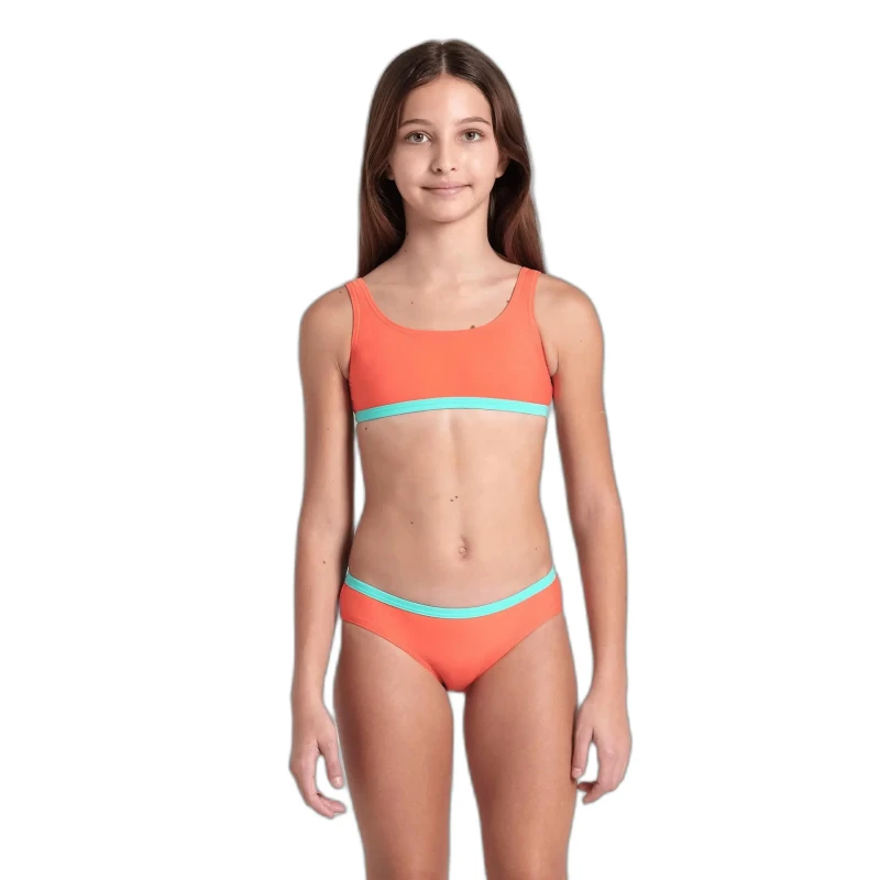 Image of 2 Piece swimsuit for girls Arena Essentials Bralette Rose Female 10/11 ans