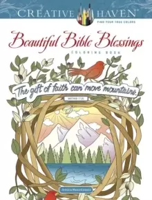Image of Creative Haven Beautiful Bible Blessings Coloring Book