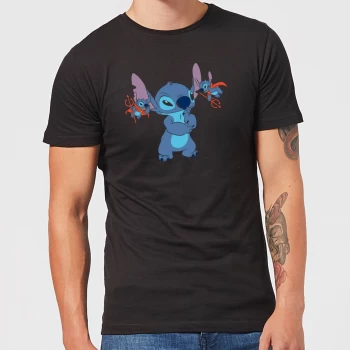 Image of Disney Lilo And Stitch Little Devils Mens T-Shirt - Black - 3XL - Black