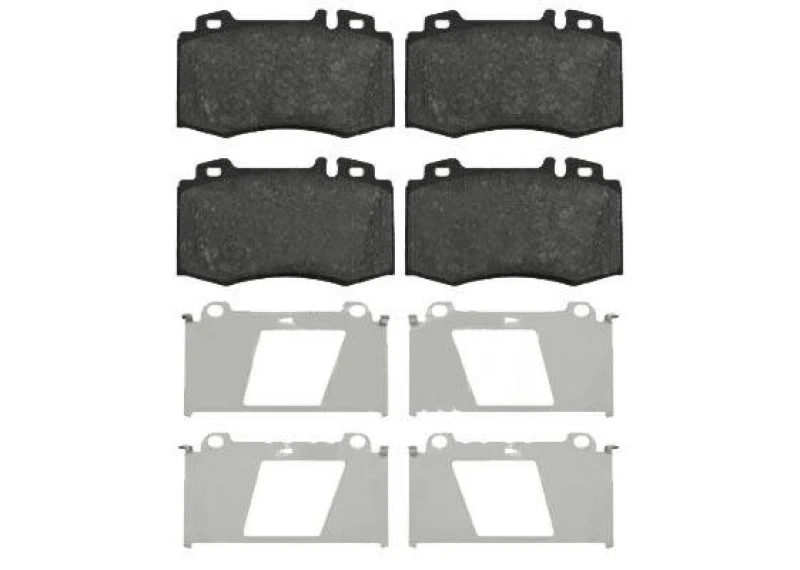Image of Blue PRINT ADU174281 Brake pad set Front Axle, with fastening material Brake Pad Set,disc brake (402)
