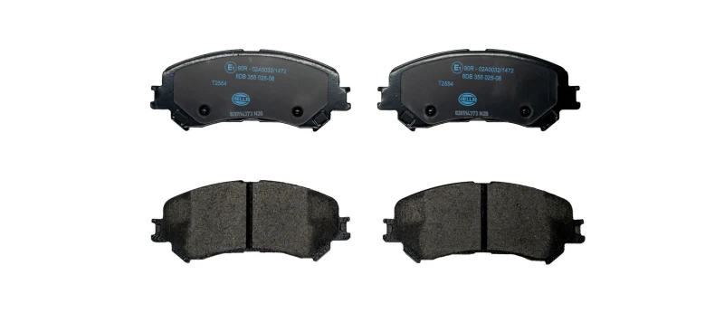 Image of HELLA Brake pad set HELLA 8DB 355 025-081