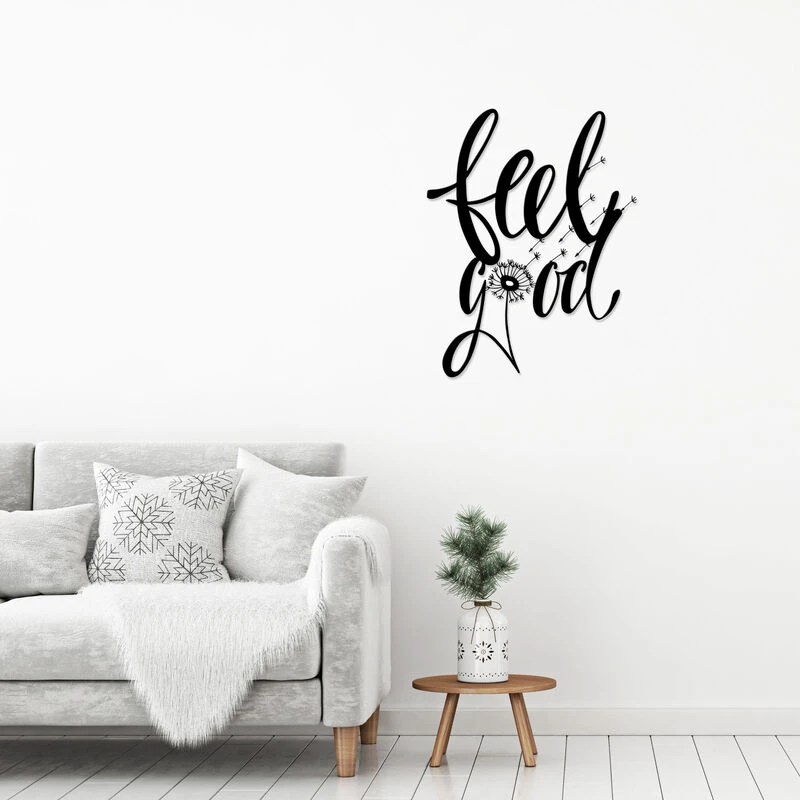 Image of DECORTIE Decortie - metal wall art NO:36 feelgood - Black - Black M.DK.T.13332.27