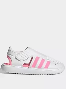 Image of adidas Sportswear Adidas Unisex Kids Water Sandal, White/Pink, Size 1 Older
