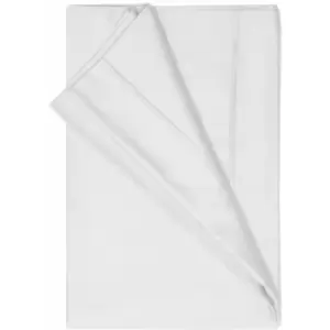 Image of Belledorm 450 Thread Count 100% Pima Cotton Flat Sheet, White, Double
