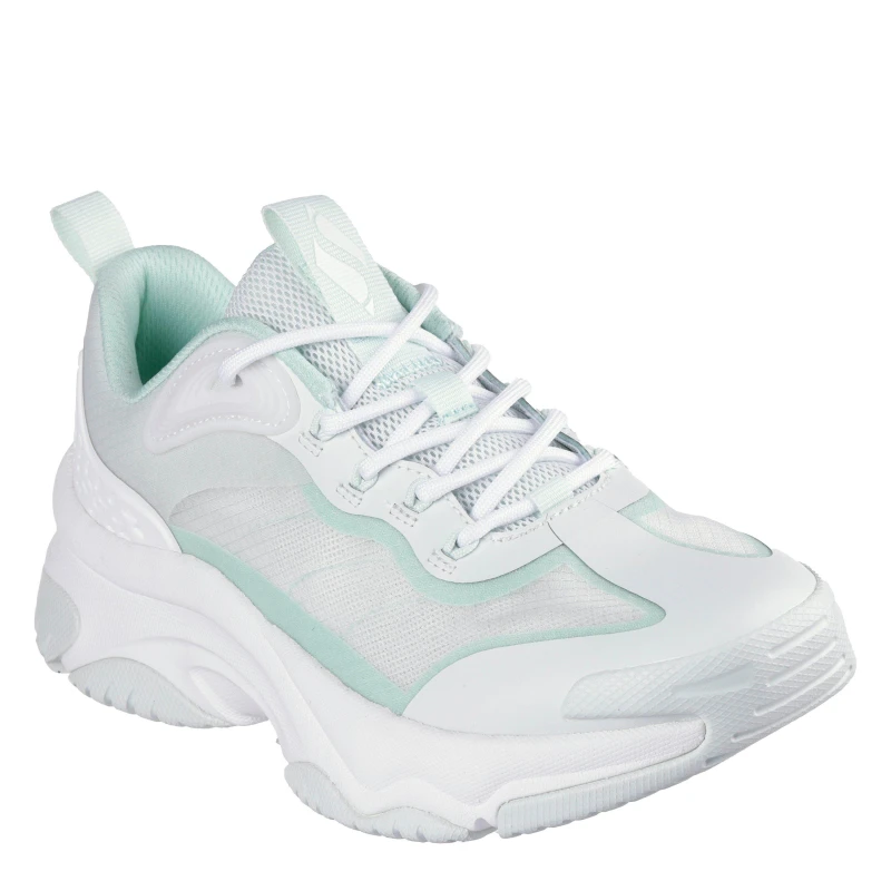 Image of Skechers Womens Moonhiker Casual Low-Top Trainers Light Green female 2 (35)