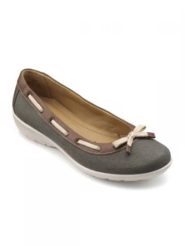 image of Hotter Gem Ballerina Style Shoes Grey