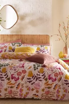 Image of Protea Abstract Floral Reversible Duvet Cover Set