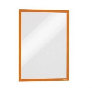 Image of Durable DURAFRAME Self Adhesive A3 Orange Pack of 6