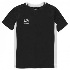 image of Sondico Fundamental Polo T Shirt Junior Boys - Black/White