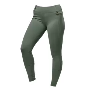 image of Dublin Womens/Ladies Cool It Everyday Horse Riding Tights (10 UK) (Olive Green)