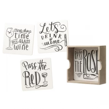Image of Wine Coasters Set By Heaven Sends