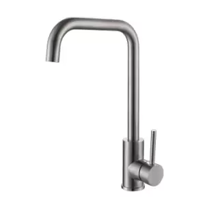 image of Reginox Brushed Nickel Single Lever Mono Kitchen Mixer Tap - Charente BN