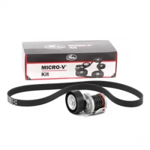 Image of GATES Poly V-Belt SKODA,VW,SEAT K056PK1183 Ribbed Belt,V Ribbed Belt,Multi V Belt,Poly Belt,V-Ribbed Belt Set