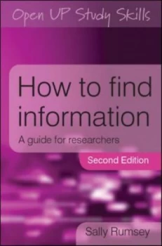 Image of How to find information by Sally Rumsey