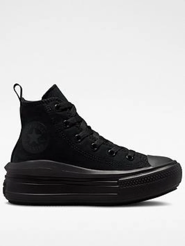 Image of Converse Black all star move hi Junior trainers Black UK 11 (EU 28½)