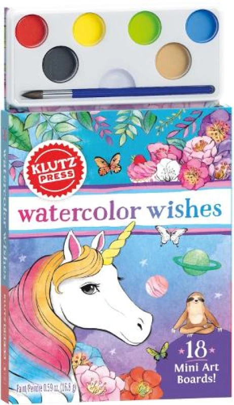 Image of Editors of Klutz Watercolor Wishes (Klutz) Book Multi unisex