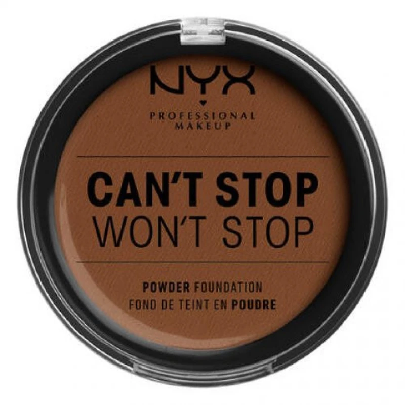 Image of NYX Professional Makeup Can't Stop Won't Stop Powder Foundation 19 Mocha