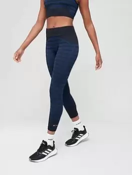 Image of adidas Marimekko Aeroknit 7/8 Leggings - Navy Size XS Women
