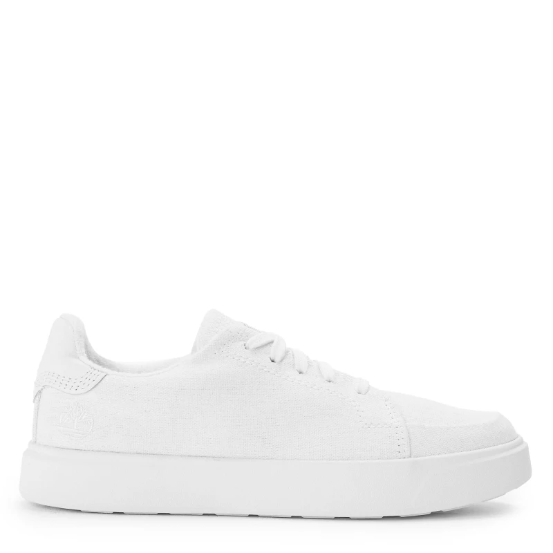 Image of Timberland Womens Low Lc Sneaker Trainers White Canvas female 4 (37)