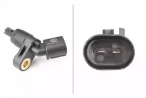 Image of Wheel speed sensor 6PU009106-071 by Hella Front Right