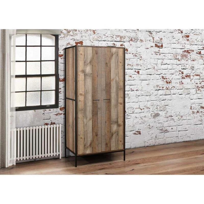 Image of Birlea Urban 2 Door Wardrobe - Brown Brown One Size