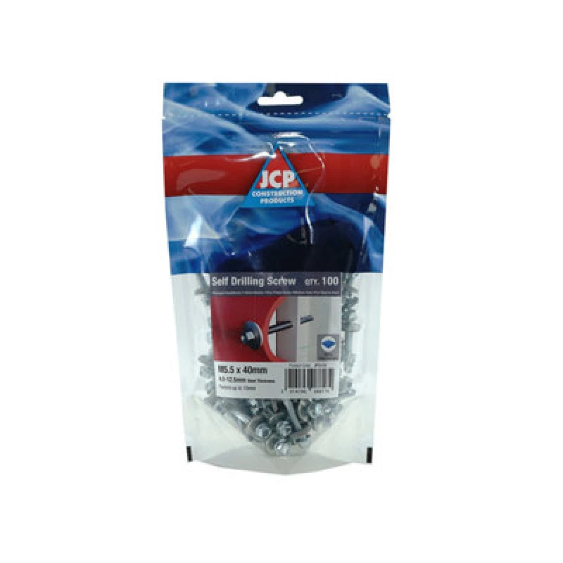 Image of Jcp Fixings Metalfix Self-Drilling Screws 5.5 X 100mm - Heavy Section Din 7504K - Box Of 500