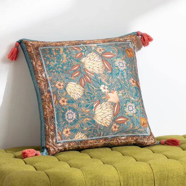 image of Bolais Cushion Blue / 50 x 50cm / Polyester Filled