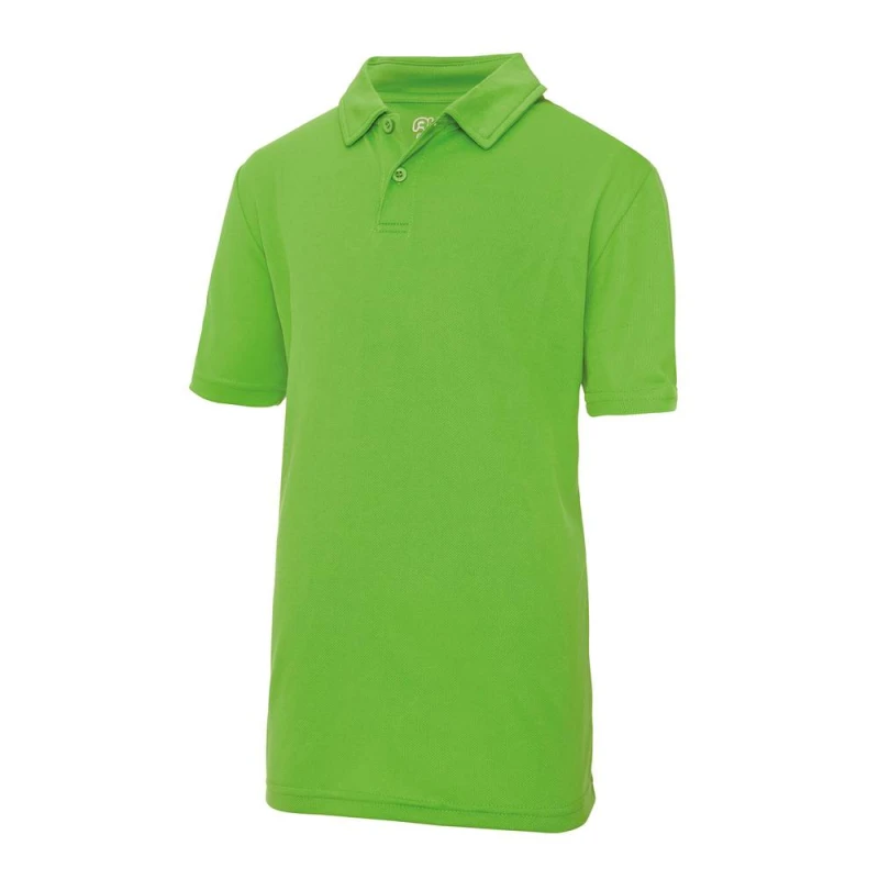 Image of Just Cool Sports Polo Plain Shirt Pack of 2 in Lime Size: 12-13 Years Lime Unisex 12-13 Years