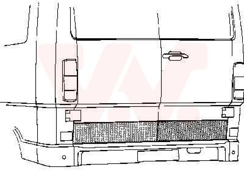 Image of VAN WEZEL Rear door VAN WEZEL 3070149