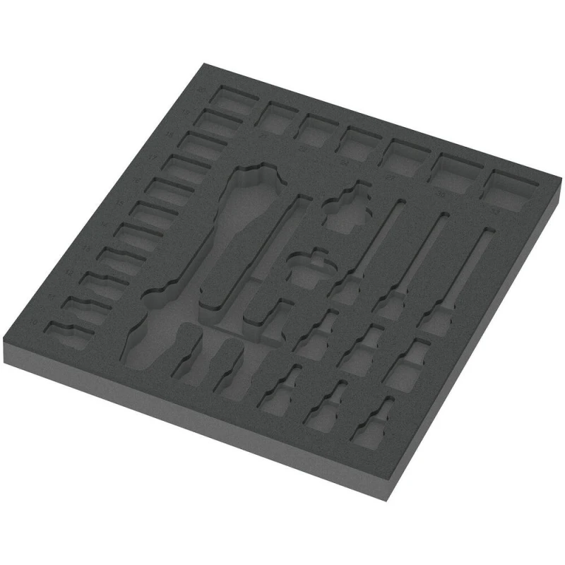 Image of Wera Empty Foam Insert Tray for 9722 1/2" Drive Socket Set 5137322001