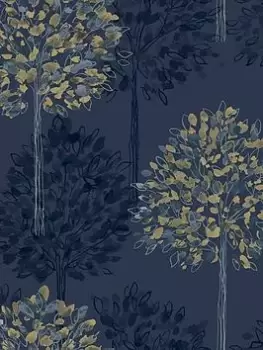Image of Arthouse Boulevard Navy Wallpaper 692508