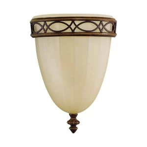 Image of 1 Light Indoor Wall Uplighters Walnut, E27