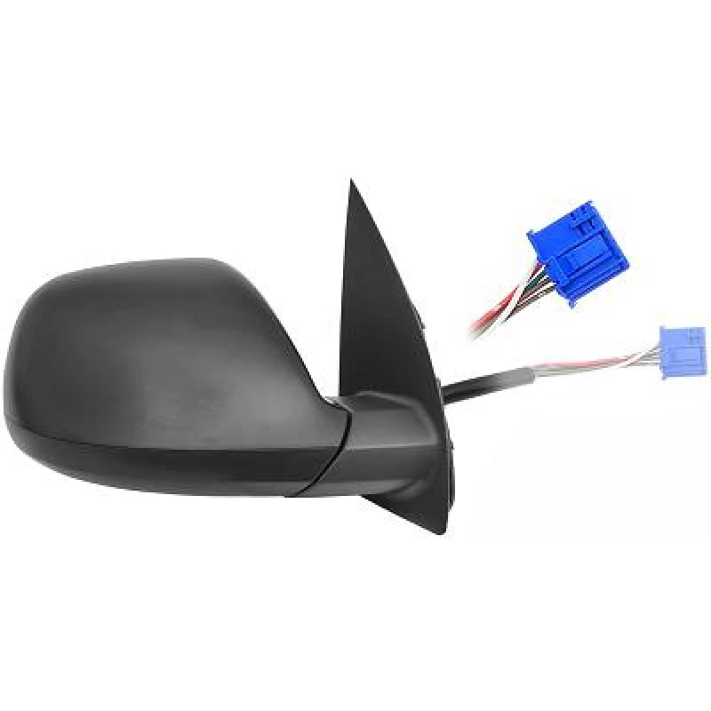 Image of DIEDERICHS 2275126 Wing mirror Right, Complete Mirror, Grained, Black Outside Mirror (50)