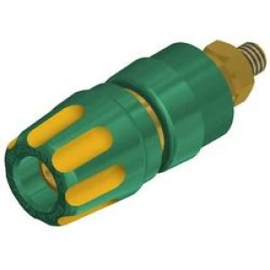 image of Pole terminal Yellow green 35 A SKS Hirschmann PKI 10 A Au