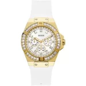 image of Guess Ladies Guess Venus White Gold Watch GW0118L5 - Silver