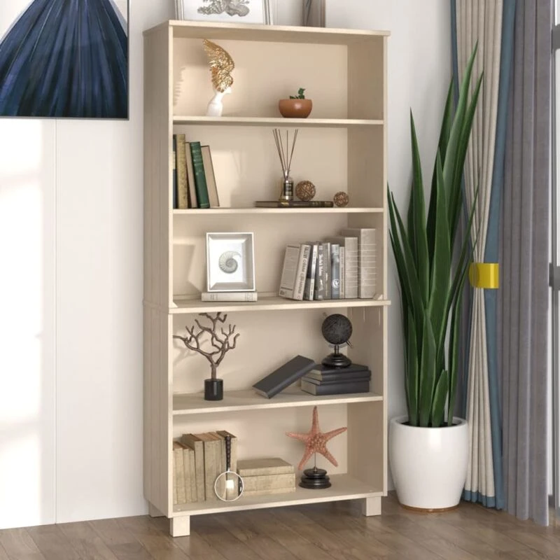 Image of VIDAXL Highboard hamar Solid Wood Pine Honey Brown Vidaxl 8720286942901
