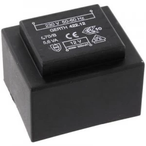 Image of PCB mount transformer 1 x 230 V 2 x 30 V AC 5.60 VA 93 mA