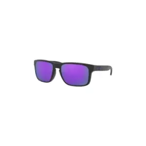 image of Oakley Holbrook Matte Black w/ PRIZM Violet Sunglasses