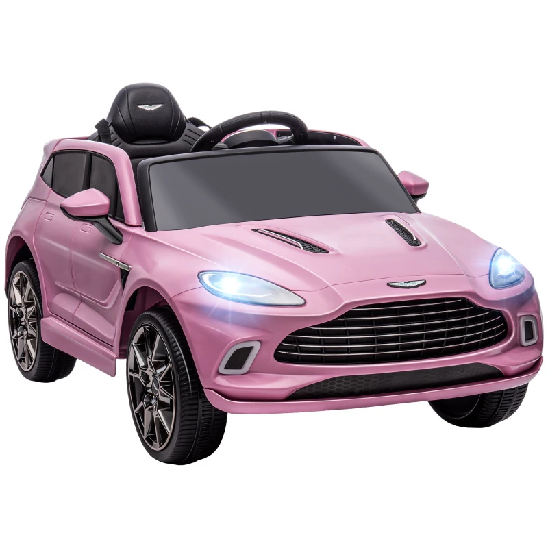 Image of AIYAPLAY Aston Martin DBX Licensed 12V Kids Electric Car w/ Remote Pink