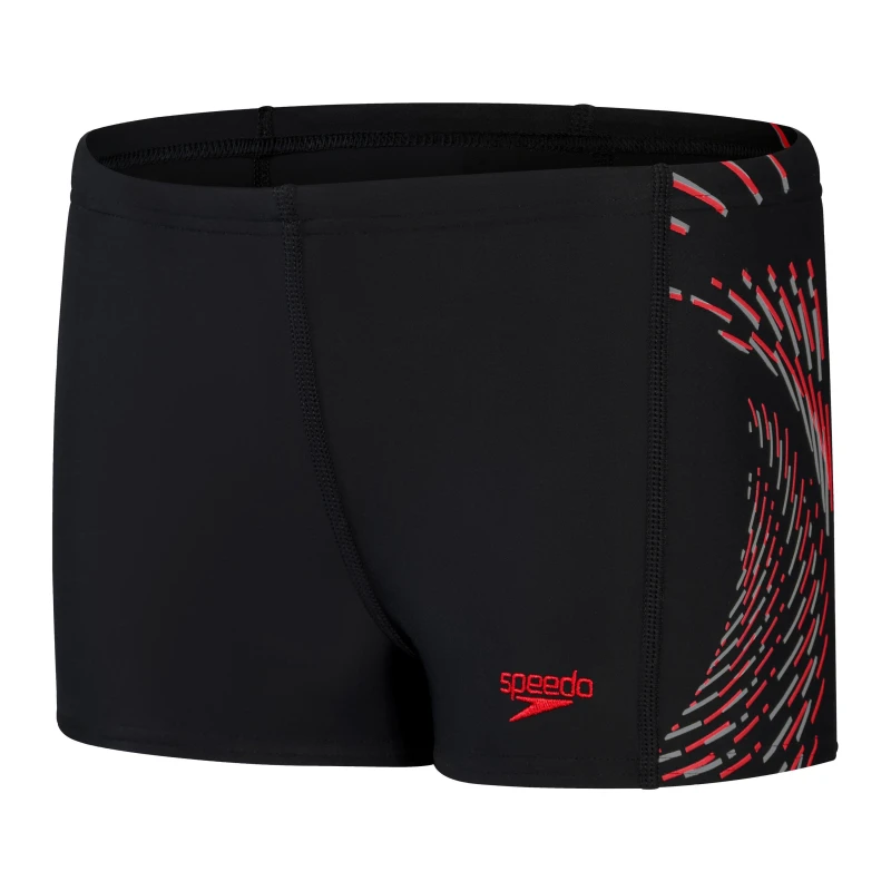 Image of Speedo Placement Print Shorts Juniors - Blue Blue 7 - 8 Years